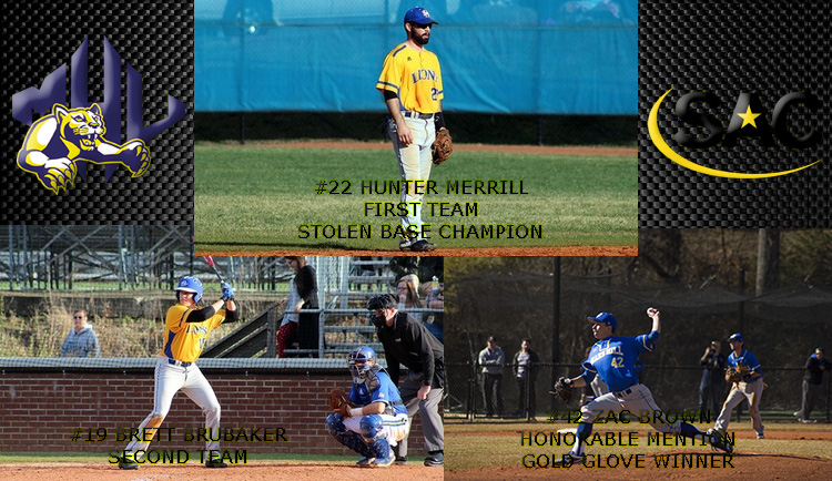 Baseball Lands Three on All-Conference List: Merrill Earns First Team