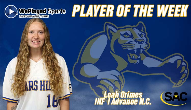 Grimes named SAC Player of the Week