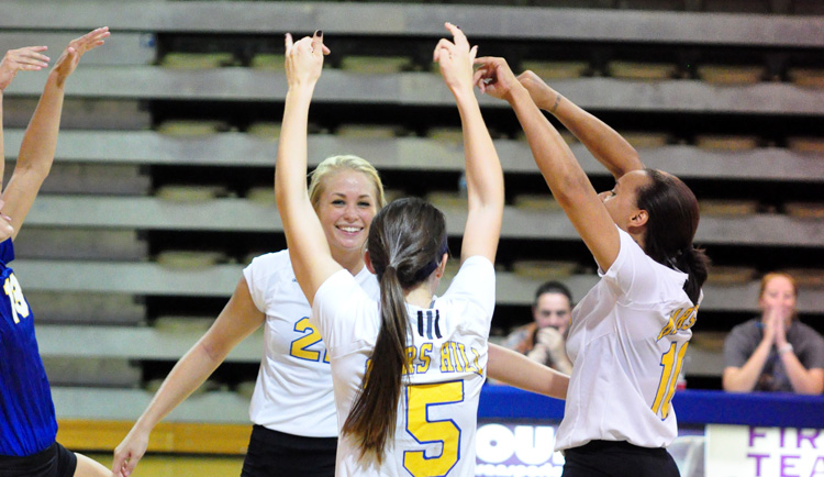 Volleyball Defeats Francis Marion for First 2014 Victory