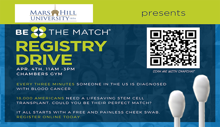 Mars Hill to host Be The Match event on Thursday