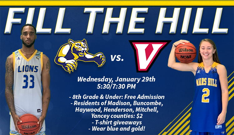 Fill the Hill: Mars Hill takes on UVa-Wise Wednesday, Jan. 29