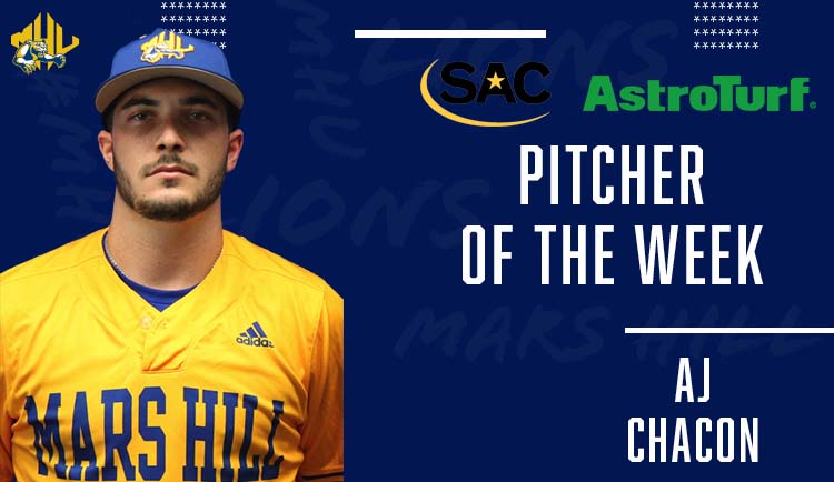 Chacon named SAC Pitcher of the Week