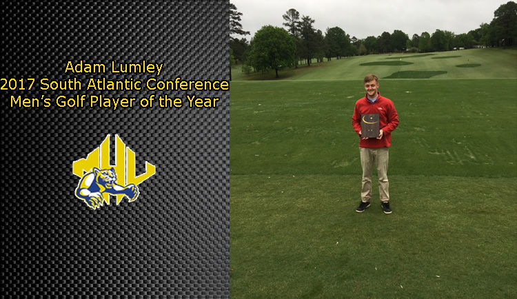 Lumley Named 2017 South Atlantic Conference Men's Golfer of the Year