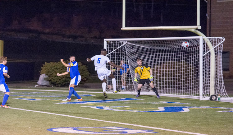 Lannaud's Pair of Goals Lifts Lions Over Catawba