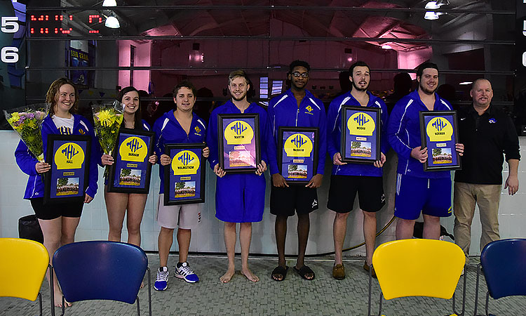 Women's Swimming Victorious on Senior Day