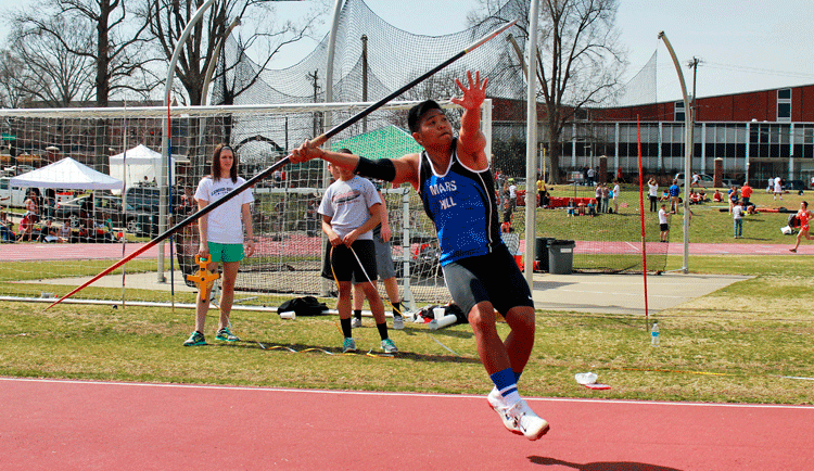 Men's Track in Second Place After Opening Day of SAC Championships