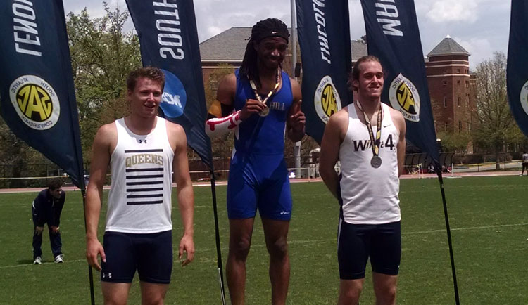Men's Track Finishes in Third at SAC Championship