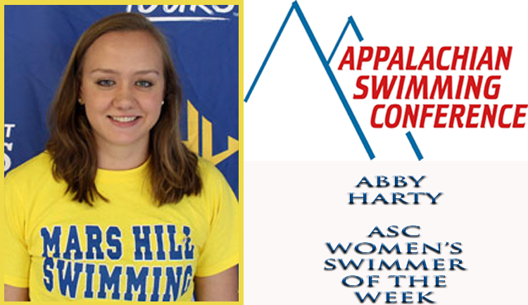 Harty Named ASC Swimmer of the Week