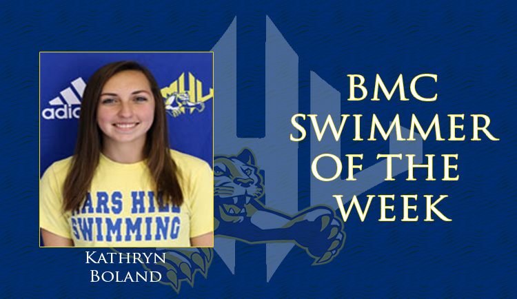 Boland named BGMC Swimmer of the Week